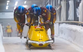Team Friedrich siegt auch im Vierer-Rennen in Altenberg
